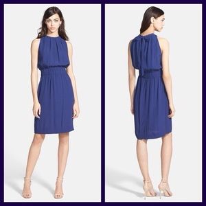 Kate spade blue sinched waist dress
